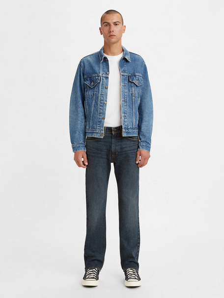 LEVI'S 505 REGULAR STRETCH DARK WASH - MENS JEANS  - 005051455