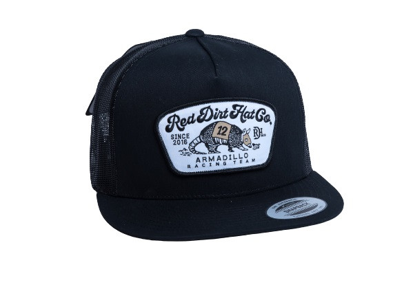 RED DIRT DOS ARMADILLO BLACK 5 PANEL - HATS CAP  - RDHC205