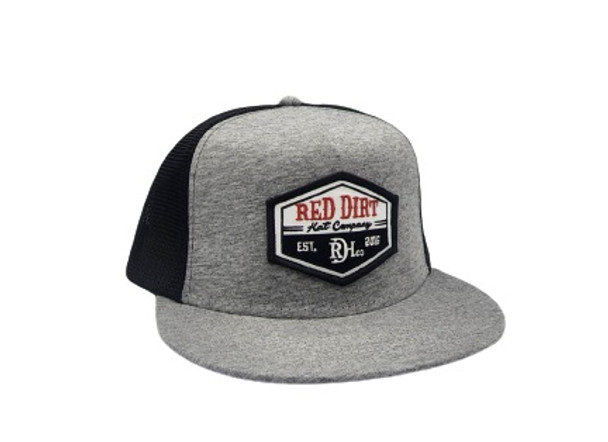 RED DIRT DIAMOND SIGN GREY BLACK 5 PANE - HATS CAP  - RDHC222