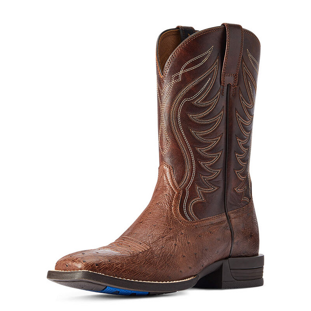 ARIAT SMOOTH QUIL OSTRICH RECKONING - BOOT MENS WESTERN - 10042473