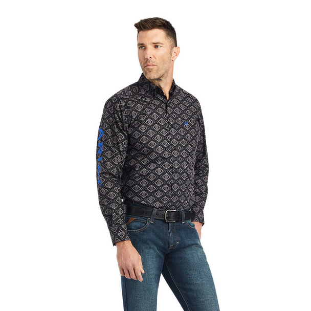 ARIAT TEAM CLYDE FITTED BLACK - MENS SHIRT  - 10042354