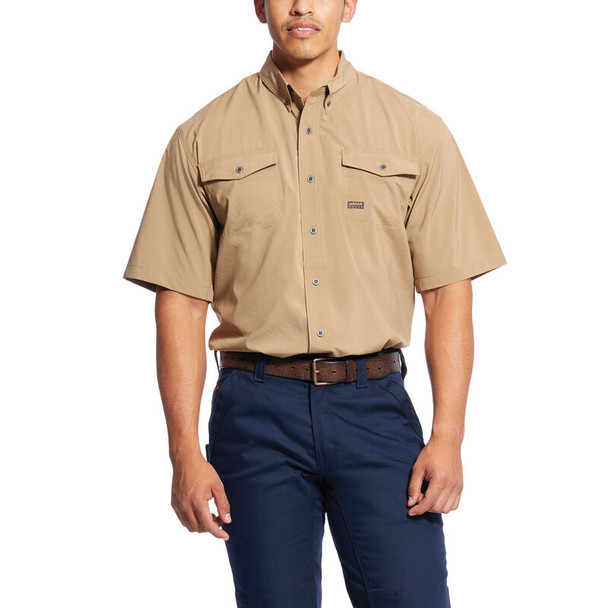 ARIAT REBAR MADE TOUGH VENTEK KHAKI - MENS SHIRT  - 10025384