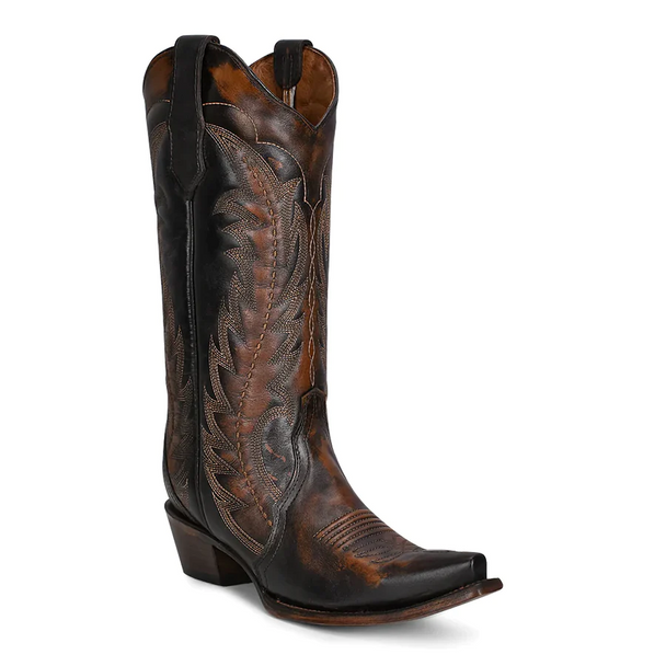 CIRCLE G BY CORRAL BROWN TAN EMBROIDERY TRIAD - BOOT LADIES  - L5872