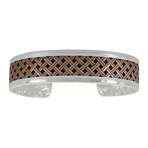 MONTANA SILVERSMITHS LEGACY WAVE COSSING PATHS - ACCESSORIES JEWELRY BRACELET - BC3913BRS