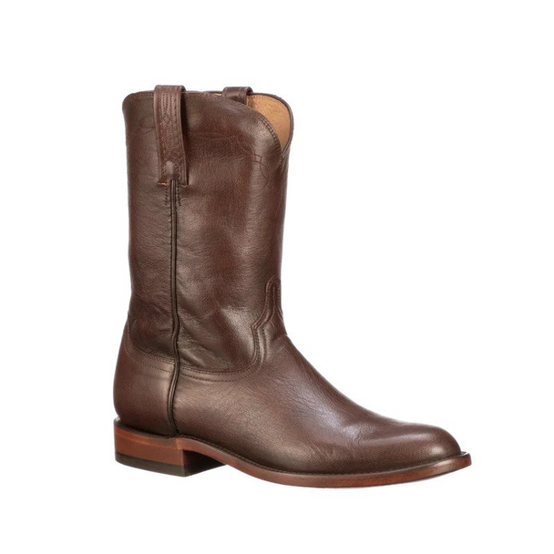 LUCCHESE MAJESTIC ROPER TOBACCO BROWN - BOOT MENS WESTERN - CL6502.C2