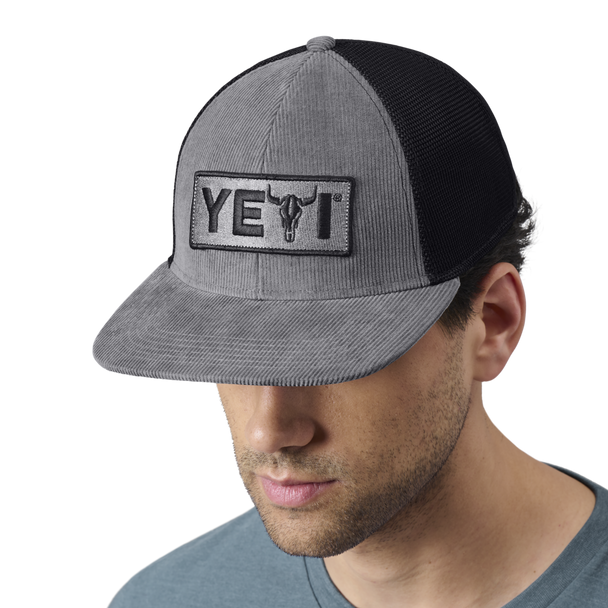 YETI STEER FLAT BRIM GRAY - HATS CAP  - 21023003938