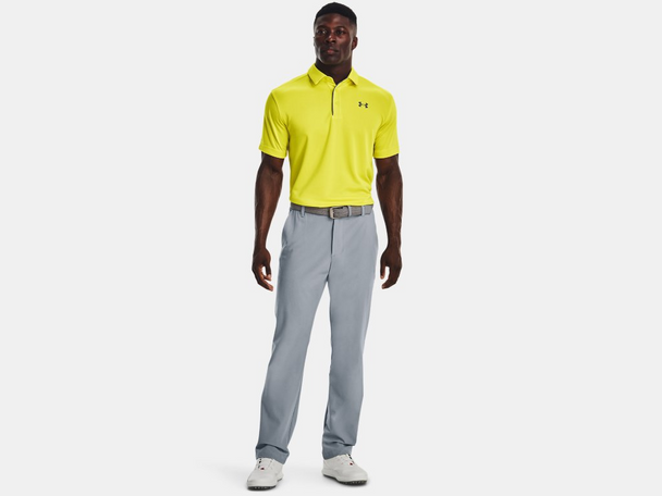 UNDER ARMOUR YELLOW STARFRUIT TECH POLO - MENS POLO  - 1290140-799