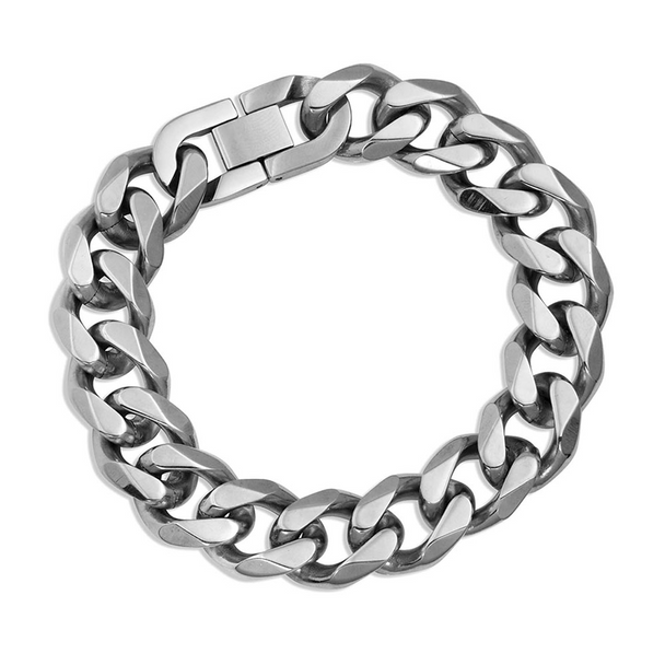 MONTANA SILVERSMITHS MEN'S CUBAN LINK CHAIN - ACCESSORIES JEWELRY BRACELET - BC4331