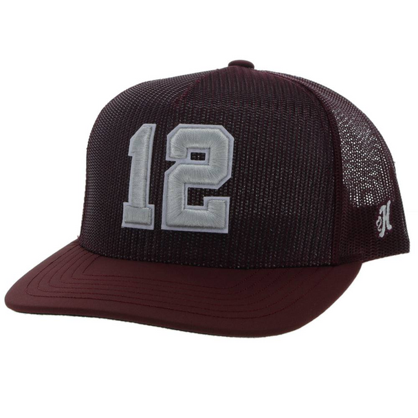 HOOEY A&M MAROON  GREY WITH WHITE - HATS CAP  - 7255T-MA