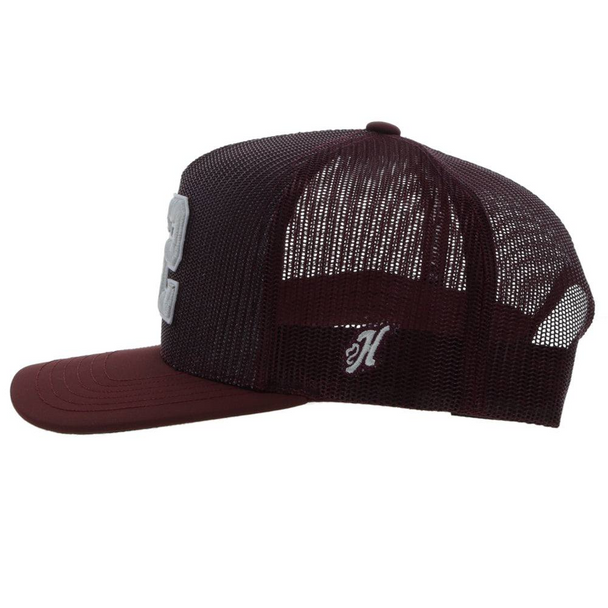 HOOEY A&M MAROON  GREY WITH WHITE - HATS CAP  - 7255T-MA