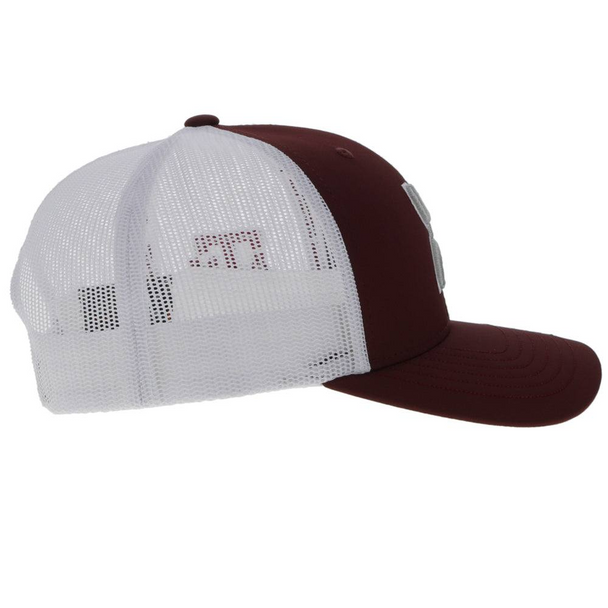 HOOEY A&M MAROON  GREY  WHITE LOGO - HATS CAP  - 7255T-MAWH