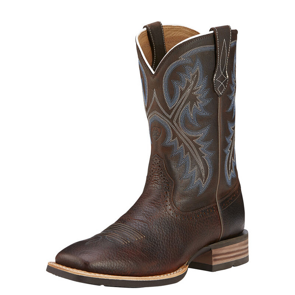 ARIAT QUICKDRAW BROWN OILED ROWDY - BOOT MENS WESTERN - 10006714