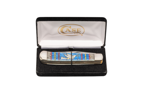 CASE STAINED GLASS TRAPPER DOVE - ACC KNIVES  - 38715