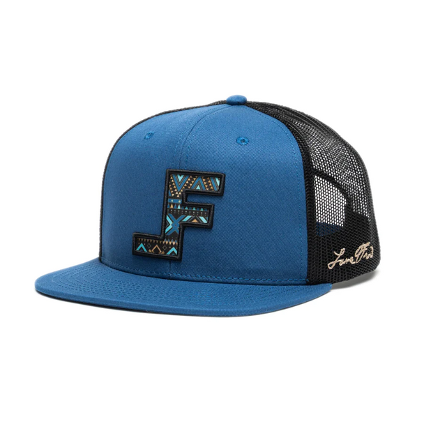 LANE FROST AZTEC LOGO BLUE WITH BLACK - HATS CAP  - GUNSLINGER