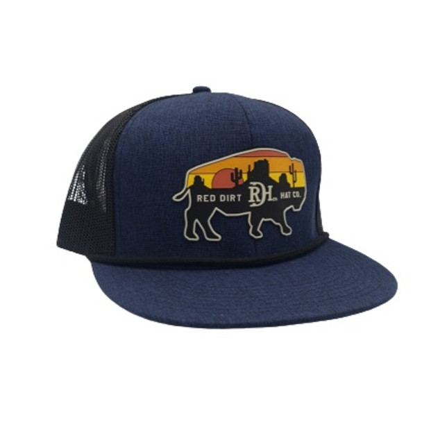 RED DIRT BILLOBARD HEATHER NAVY BLACK - HATS CAP  - RDHC287