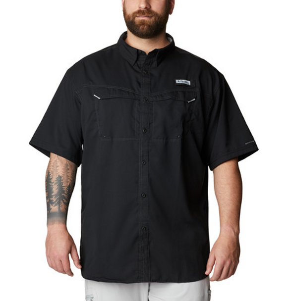 COLUMBIA LOW DRAG EXTENDED SIZES BLACK - MENS SHIRT  - 1540073683