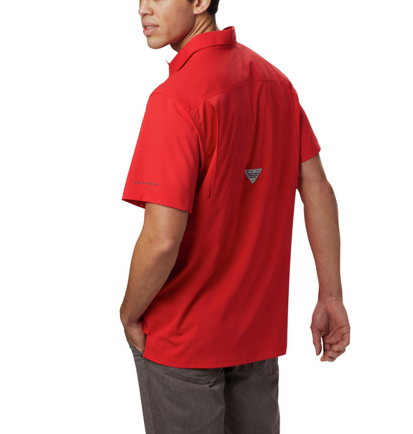 COLUMBIA SLACK TIDE CAMP RED SPARK - MENS SHIRT  - 1577051696