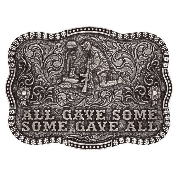 MONTANA SILVERSMITHS ALL GAVE SOME REMEMBERANCE - ACC BUCKLE  - A827
