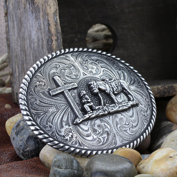 MONTANA SILVERSMITHS CHRISTIAN COWBOY ATTITUDE - ACC BUCKLE  - 61304