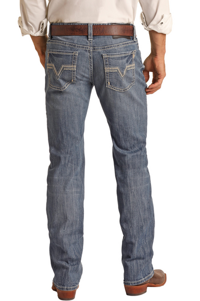 ROCK & ROLL PISTOL STRAIGHT STRETCH BOOT - MENS JEANS  - RRMD1PR13Z