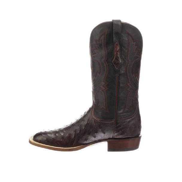 LUCCHESE CLIFF BLACK CHERRY FULL QUILL - BOOT MENS WESTERN - CL1119.W8