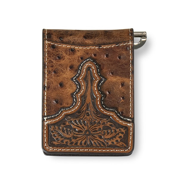 ARIAT BIFOLD MONEY CLIP OSTRICH - ACCESSORIES WALLET  - A3553302