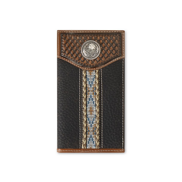 ARIAT RODEO WOVEN SOUTHWESTERN BROWN - ACCESSORIES WALLET  - A35540282