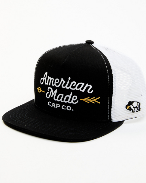 HOOEY AMERICAN MADE CAP WHITE - HATS CAP  - 9730T-BKWH