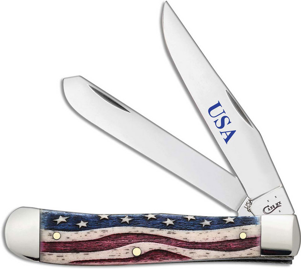 CASE STAR SPANGLED NATURAL BONE - ACC KNIVES  - 64132