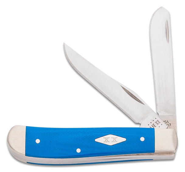 CASE BLUE G-10 SMOOTH MINI TRAPPER - ACC KNIVES  - 16751