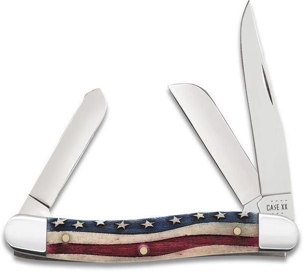 CASE STAR SPANGLED NATURAL STOCKMAN - ACC KNIVES  - 64136