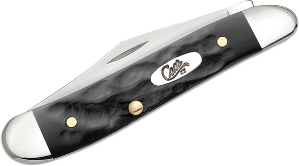 CASE PEANUT ROUGH BLACK SYNTH - ACC KNIVES  - 18225