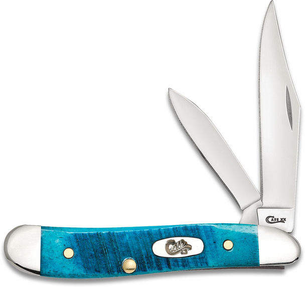 CASE SAWCUT CARIBBEAN BLUE PEANUT - ACC KNIVES  - 25596