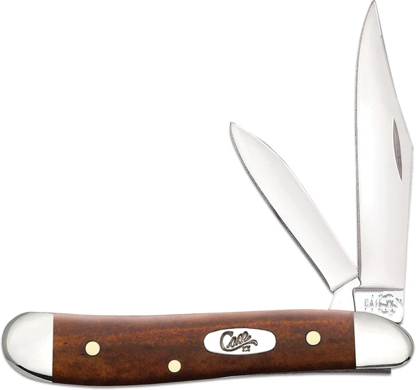 CASE SMOOTH CHESTNUT BONE PEANUT - ACC KNIVES  - 28702