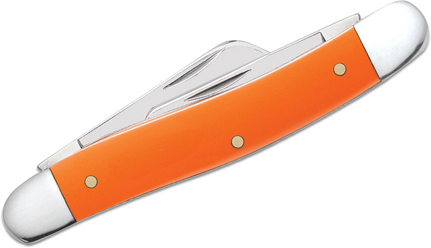 CASE MEDIUM STOCKMAN SMOOTH ORANGE - ACC KNIVES  - 80509