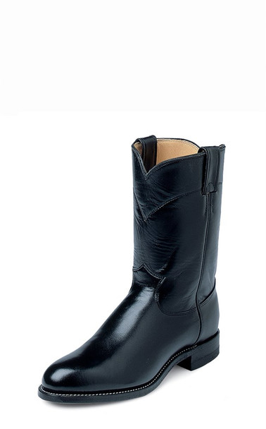 JUSTIN  JACKSON BLACK ROPER BOOT - BOOT MENS WESTERN - 3133