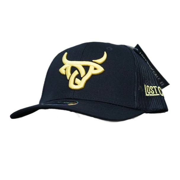 LOST CALF BLACK YELLOW  3D STITCH - HATS CAP  - DOMINIC