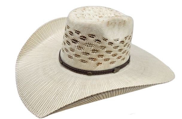 JUSTIN  BR BARRET 4 1/2 IVBROWNS - HAT STRAWS  - JS4714BART44