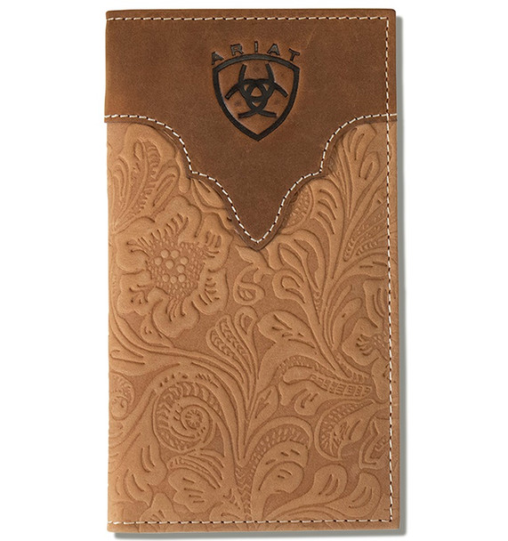ARIAT RODEO FLORAL EMBOSSED BROWN - ACCESSORIES WALLET  - A3555502