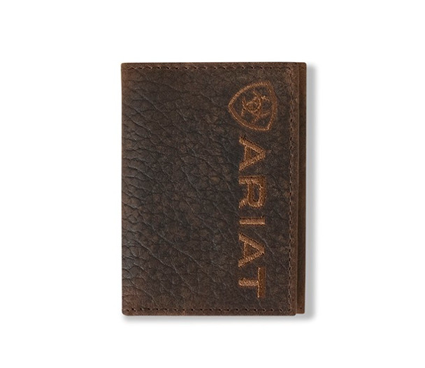 ARIAT TRIFOLD BULL HIDE BROWN - ACCESSORIES WALLET  - A3554402