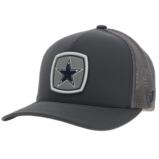 HOOEY DALLAS COWBOYS GREY  NAVY STAR - HATS CAP  - 7294GY