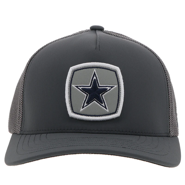 HOOEY DALLAS COWBOYS GREY  NAVY STAR - HATS CAP  - 7294GY