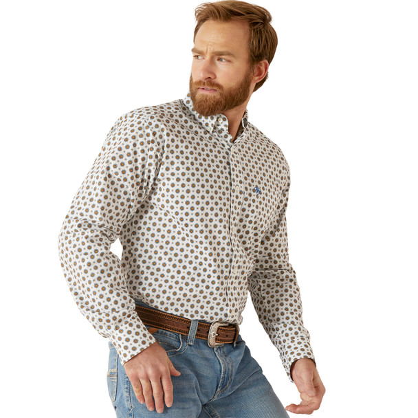 ARIAT GARVIE FITTED PRINT - MENS SHIRT  - 10046585