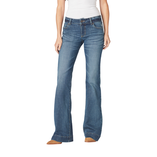 WRANGLER RETRO MAE TROUSER MID-RISE - LADIES JEANS  - 112321492