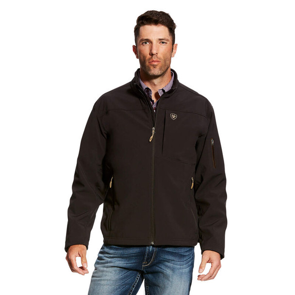 ARIAT VERNON SOFTSHELL BROWN ESPRESS - MENS JACKET COR - 10023330