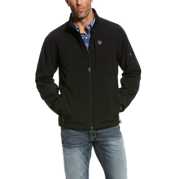 ARIAT VERNON 2.0 SOFTSHELL BLACK - MENS JACKET  - 10023329