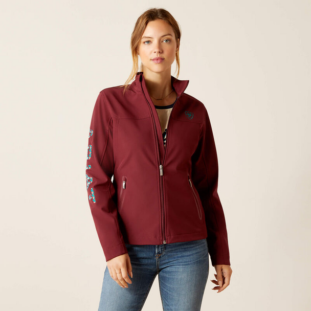 ARIAT TEAM SOFTSHELL TAWNY PORT - LADIES JACKET  - 10046690