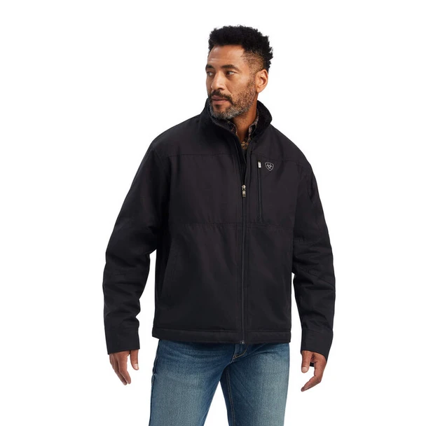 ARIAT GRIZZLY CANVAS BLACK - MENS JACKET COR - 10041631