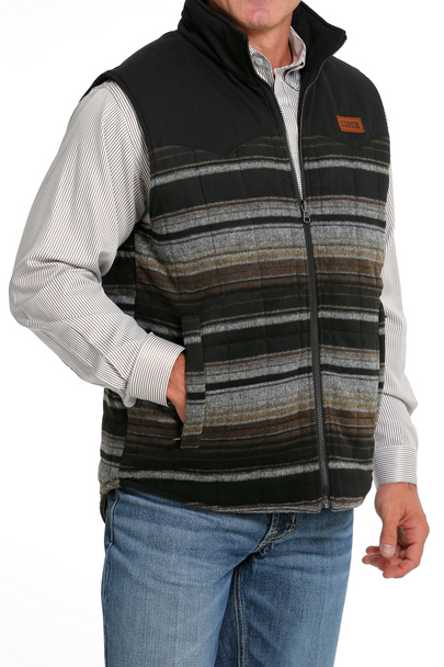 CINCH BROWN REVERSIBLE QUILTED VEST - MEN VESTS  - MWV1576003