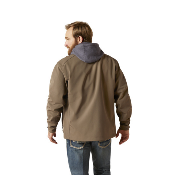 ARIAT LOGO SOFTSHELL BAYAN BARK - MENS JACKET  - 10046728